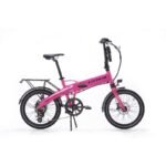 Bicicleta Eléctrica Plegable Littium Ibiza Rainbow Pink Panther – Autonomía hasta 100 km